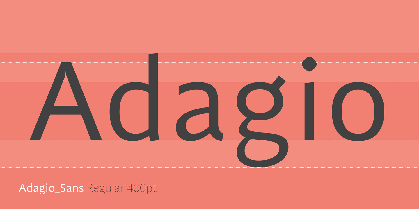 Example font Adagio Sans #1